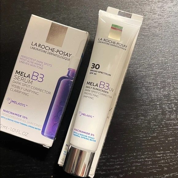 La Roche-Posay Mela B3 Serum & Sunscreen - Purple/White Packaging - Picture 4 of 5